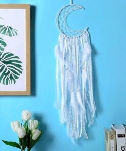 Attrape rêve blanc dentelle 1